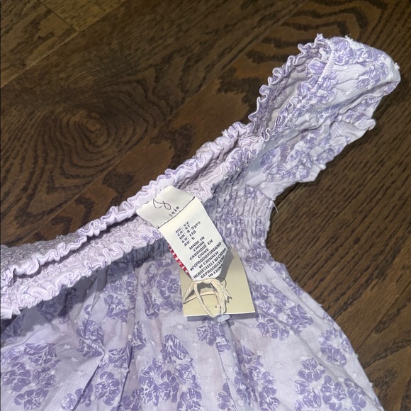 Charming Lilac Floral Kids Dress 4-5T joie NWT purple lined easter valentinesday - Picture 3 of 7